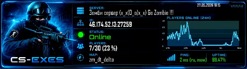 Зомби сервер (x_x(O_o)x_x) Go Zombie !!!