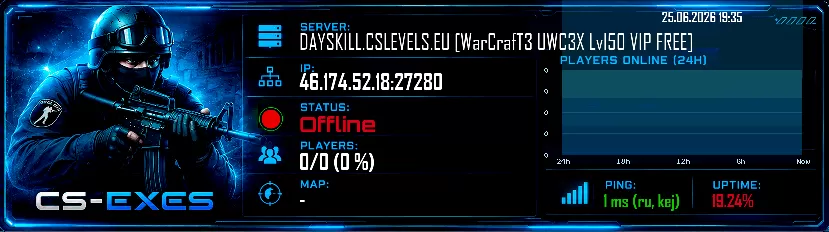 DAYSKILL.CSLEVELS.EU [WarCrafT3 UWC3X Lvl50 VIP FREE]