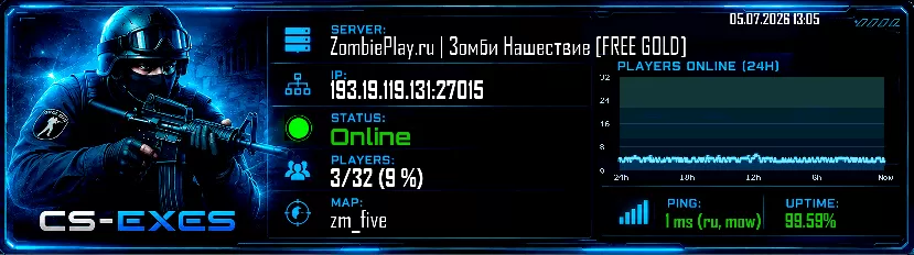 ZombiePlay.ru | Зoмби Haшecтвиe [FREE GOLD]