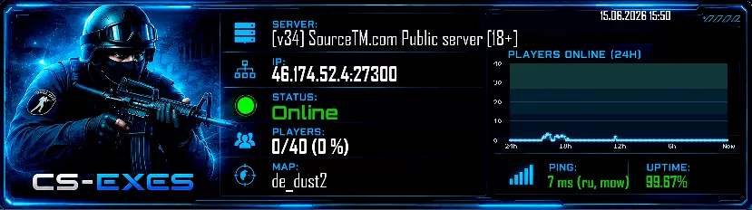 [v34] SourceTM.com Public server [18+]
