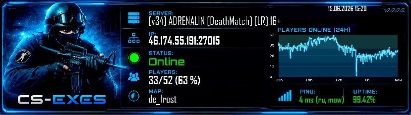 [v34] ADRENALIN [DeathMatch] [LR] 16+