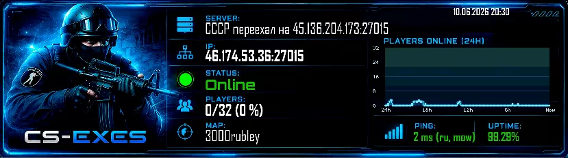 СССР переехал на 45.136.204.173:27015