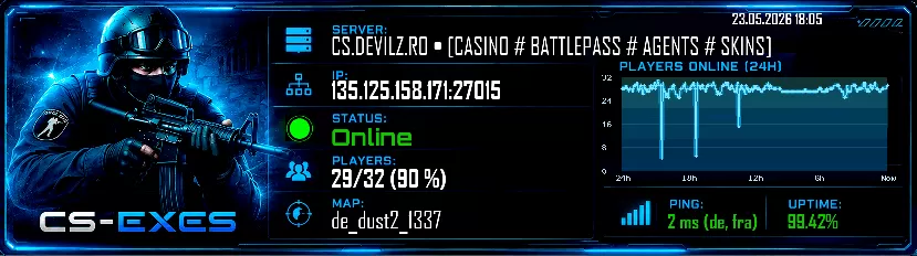 CS.DEVILZ.RO • [CASINO # BATTLEPASS # AGENTS # SKINS]