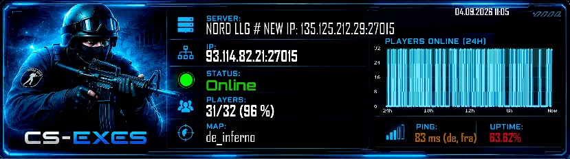 NORD LLG # NEW IP: 135.125.212.29:27015