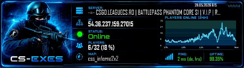 -=- CSGO.LEAGUECS.RO | BATTLEPASS PHANTOM CORE S1 | V.I.P | RANK SYSTEM ULTIMATE -=-