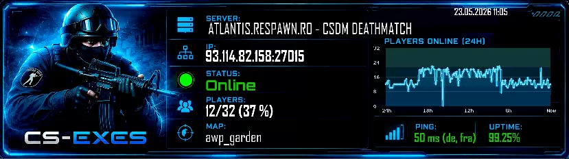 ATLANTIS.RESPAWN.RO - CSDM DEATHMATCH ATLANTIS.RESPAWN.RO - CSDM DEATHMATCH