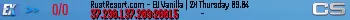RustResort.com - EU Vanilla | 2X Thursday 09.04