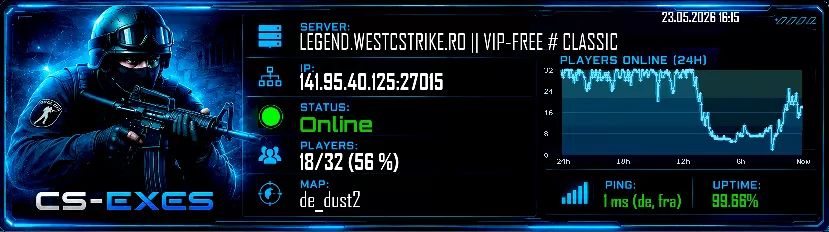 LEGEND.WESTCSTRIKE.RO || VIP-FREE # CLASSIC LEGEND.WESTCSTRIKE.RO || VIP-FREE # CLASSIC