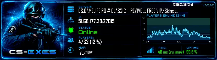 CS.GAMELIFE.RO # CLASSIC + REVIVE .:: FREE VIP/Skins ::.
