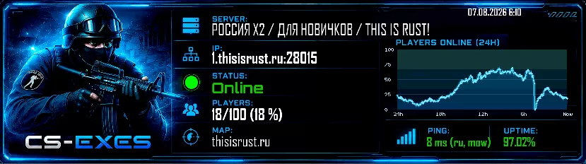 РОССИЯ X2 / ДЛЯ НОВИЧКОВ / THIS IS RUST! РОССИЯ X2 / ДЛЯ НОВИЧКОВ / THIS IS RUST!