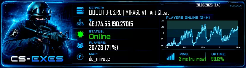 ➥███ FB-CS.RU | MIRAGE #1 | AntiCheat
