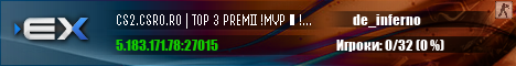CS2.CSRO.RO | TOP 3 PREMII !MVP ★ !WS ★ !KNIFE CS2.CSRO.RO | TOP 3 PREMII !MVP ★ !WS ★ !KNIFE