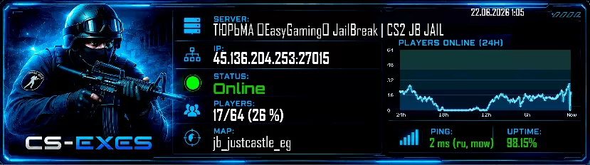 ТЮРЬМА ✮EasyGaming✮ JailBreak | CS2 JB JAIL