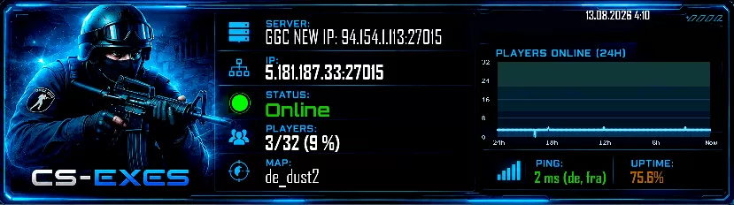 GGC NEW IP: 94.154.1.113:27015