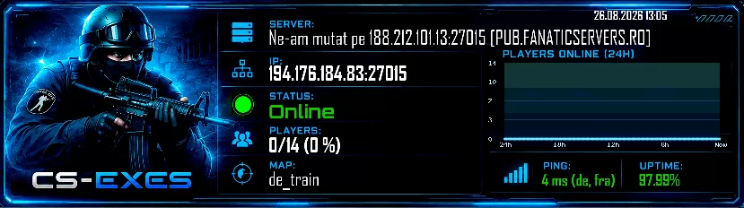 Ne-am mutat pe 188.212.101.13:27015 [PUB.FANATICSERVERS.RO]