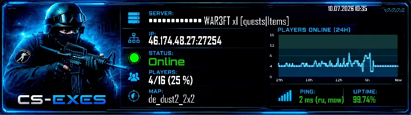 •••••••••••• WAR3FT x1 [quests|Items]
