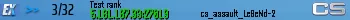Test rank