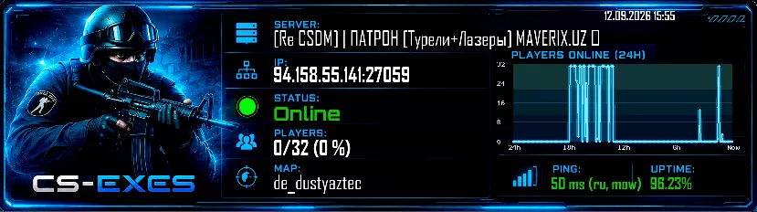 [Re CSDM] | ПАТРОН [Турели+Лазеры] MAVERIX.UZ ★